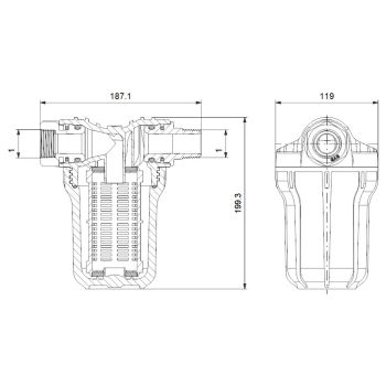 Фільтр вхідний для Grundfos Scala 99725183 купити в інтернет-магазині «Арматура» Київ Україна