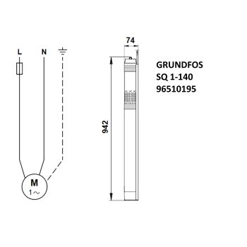 Насос для свердловини Grundfos SQ1-140 1,55кВт 96510195 купити в інтернет-магазині «Арматура» Київ Україна