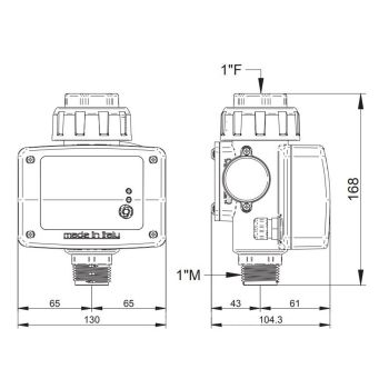 FLUX Pedrollo 16A 230V электронный регулятор давления купить в интернет-магазине «Арматура» Киев Украина