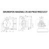 Регулируемый циркуляционный насос GRUNDFOS MAGNA1 25-60 PN10 99221217 купить в интернет-магазине «Арматура» Киев Украина