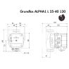 Насос циркуляционный Grundfos ALPHA1 L 25-40 130 (99160578) купить в интернет-магазине «Арматура» Киев Украина