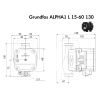 Насос циркуляционный Grundfos ALPHA1 L 15-60 130 (99160574) купить в интернет-магазине «Арматура» Киев Украина