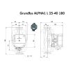 Насос циркуляційний Grundfos ALPHA1 L 25-40 180 (99160579) купити в інтернет-магазині «Арматура» Київ Україна