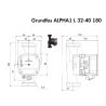 Насос циркуляційний Grundfos ALPHA1 L 32-40 180 (99160587) купити в інтернет-магазині «Арматура» Київ Україна