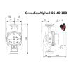 Циркуляційний насос Grundfos Alpha2 25-40 180 (99411165) купити в інтернет-магазині «Арматура» Київ Україна