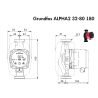 Циркуляционный насос Grundfos ALPHA2 32-80 180 99411263 купить в интернет-магазине «Арматура» Киев Украина