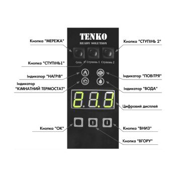 Котел електричний Tenko Standart Digital 7,5_380 SDKE 7,5_380 купити в інтернет-магазині «Арматура» Київ Україна
