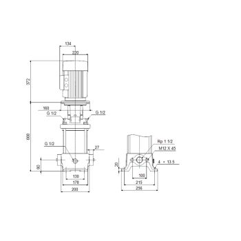 Вертикальный многоступенчатый насос GRUNDFOS CR10-12 (96501233) купить в интернет-магазине «Арматура» Киев Украина