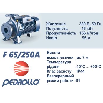 Відцентровий насос Pedrollo F 65/250A 4FN65250AE купити в інтернет-магазині «Арматура» Київ Україна
