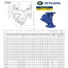 Фільтр осадовий чавунний фланцевий Zetkama 821A DN 20 купити в інтернет-магазині «Арматура» Київ Україна