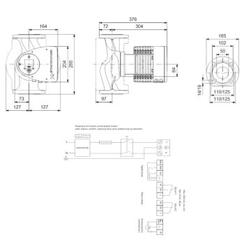 Регулируемый циркуляционный насос GRUNDFOS MAGNA3 50-120 F 97924284 купить в интернет-магазине «Арматура» Киев Украина
