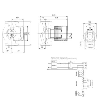 Регулируемый циркуляционный насос GRUNDFOS MAGNA3 50-60 F 97924281 купить в интернет-магазине «Арматура» Киев Украина