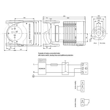 Регульований циркуляційний насос GRUNDFOS MAGNA1 50-180 F 99221338 купити в інтернет-магазині «Арматура» Київ Україна