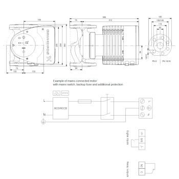 Регульований циркуляційний насос GRUNDFOS MAGNA1 65-80 F 99221372 купити в інтернет-магазині «Арматура» Київ Україна