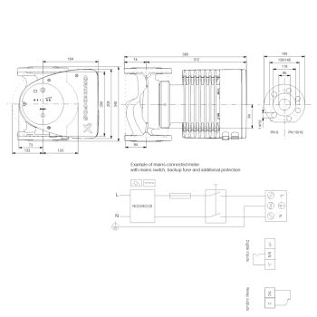 Регульований циркуляційний насос GRUNDFOS MAGNA1 65-150 F 99221375 купити в інтернет-магазині «Арматура» Київ Україна