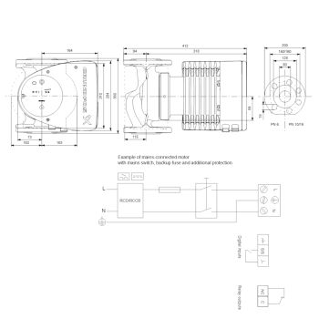 Регулируемый циркуляционный насос GRUNDFOS MAGNA1 80-80 F 99221411 купить в интернет-магазине «Арматура» Киев Украина