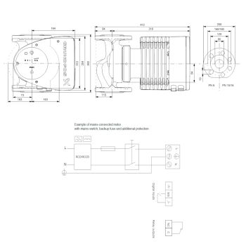 Регульований циркуляційний насос GRUNDFOS MAGNA1 80-120 F PN10 99221413 купити в інтернет-магазині «Арматура» Київ Україна