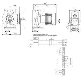 Регулируемый циркуляционный насос GRUNDFOS MAGNA3 40-180 F 97924272 купить в интернет-магазине «Арматура» Киев Украина