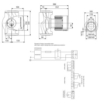 Регулируемый циркуляционный насос GRUNDFOS MAGNA3 65-60 F 97924295 купить в интернет-магазине «Арматура» Киев Украина