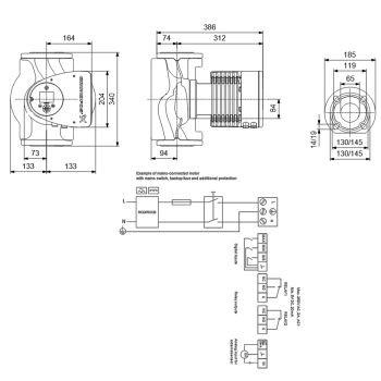 Регульований циркуляційний насос GRUNDFOS MAGNA3 65-100 F 97924297 купити в інтернет-магазині «Арматура» Київ Україна