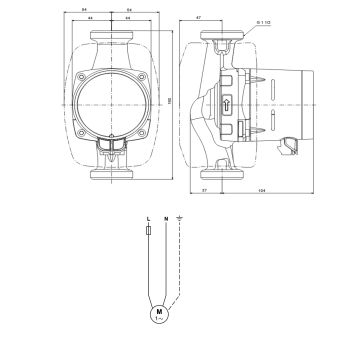 Циркуляційний насос Grundfos Alpha2 25-80 N 180 99411428 купити в інтернет-магазині «Арматура» Київ Україна