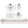 CАLIS-ТS-RD 1776138 DN15 трехходовой терморегулирующий клапан, клапан терморегулирующий