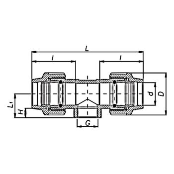 Тройник ВР (1007) d25х1/2 купить в интернет-магазине «Арматура» Киев Украина