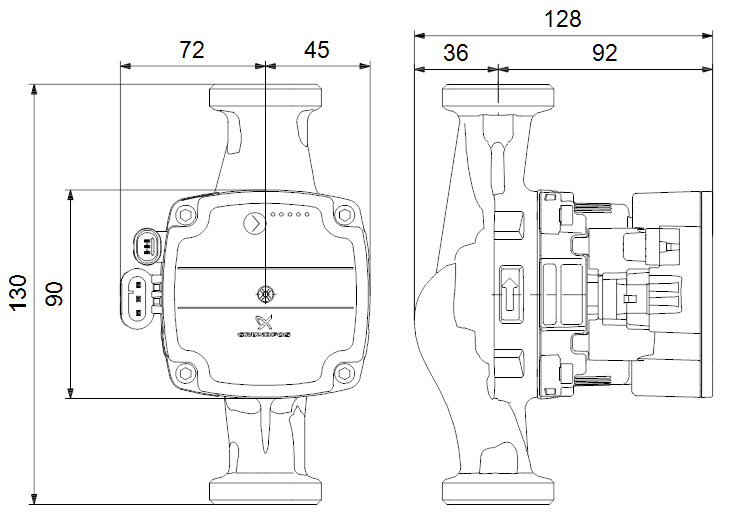 Габаритный чертеж ALPHA SOLAR 15-75 130 (98989298)
